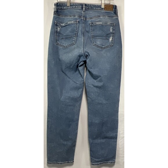 American Eagle Outfitters Women’s Ripped Stretch Mom Straight Jean Size 6 - Picture 7 of 8
